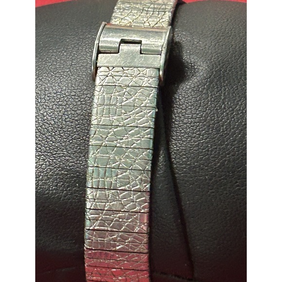 Vintage Timex Gold Tank Watch With Dark Green Dial Wind‎ Up Womens Watch main image 13